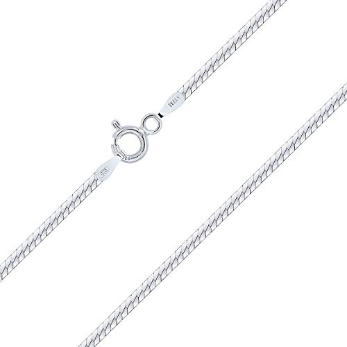 Planetys - Fischgrätkette 925 Sterling Silber Rhodiniert Kette - 1.60 mm Breite Längen: 50 cm von Planetys