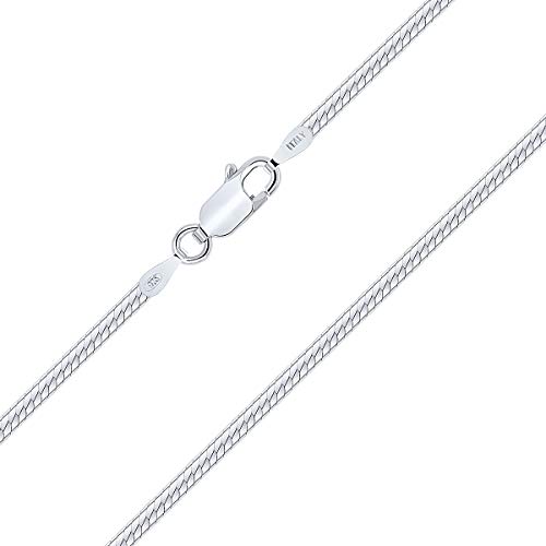 PLANETYS - Fischgrätkette 925 Sterling Silber Rhodiniert Kette - 2.20 mm Breite Längen: 50 cm von Planetys