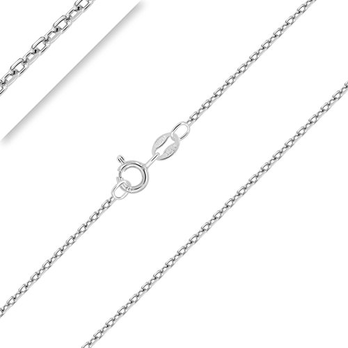 Planetys - Ankerkette 925 Sterling Silber Rhodiniert Kette - 1.5 mm Breite Längen: 50 cm von Planetys
