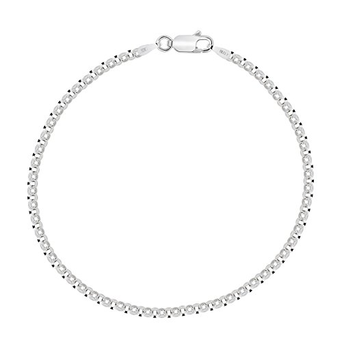 Planetys - Rolo Kette Armband 925 Sterling Silber rhodiniert 2.5 mm Breite von Planetys