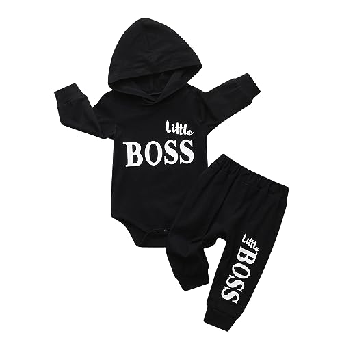 Baby Kleidung Set Baby Boys Hoodie Kleidung Long Sleeve Letter Print Top + Pants von Planooar