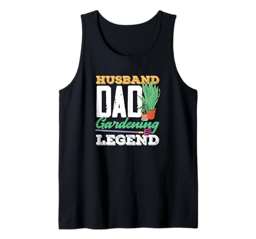 Herren Ehemann Dad Gardening Legend Lustiges Gärtnern Tank Top von Plant Gardening Nature Gifts And Gift Ideas