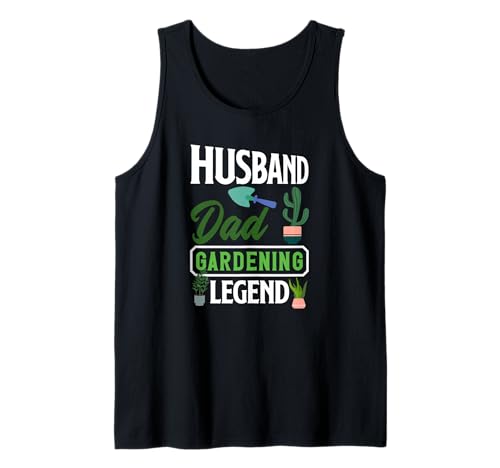 Herren Ehemann Dad Gardening Legend Lustiges Gärtnern Tank Top von Plant Gardening Nature Gifts And Gift Ideas