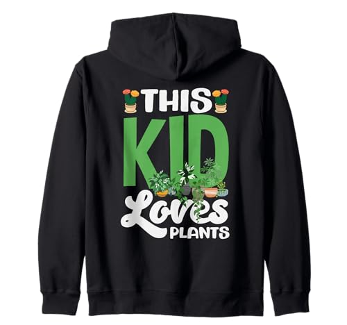 Kinder Dieses Kind liebt Pflanzen Lustiges Gartenkind Kapuzenjacke von Plant Gardening Nature Gifts And Gift Ideas