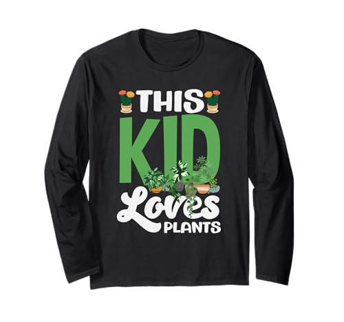 Kinder Dieses Kind liebt Pflanzen Lustiges Gartenkind Langarmshirt von Plant Gardening Nature Gifts And Gift Ideas
