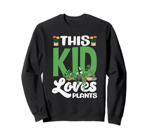 Kinder Dieses Kind liebt Pflanzen Lustiges Gartenkind Sweatshirt von Plant Gardening Nature Gifts And Gift Ideas