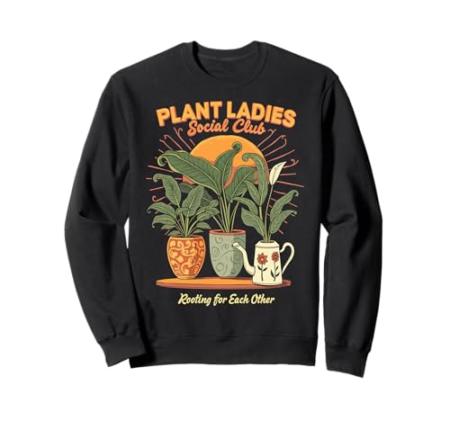 Plant Social Club Gartenarbeit im Vintage-Stil für Damen Sweatshirt Plant Social Club Gartenarbeit im Vintage-Stil für Damen Sweatshirt von Plant Ladies Social Club Vintage Gardening Apparel