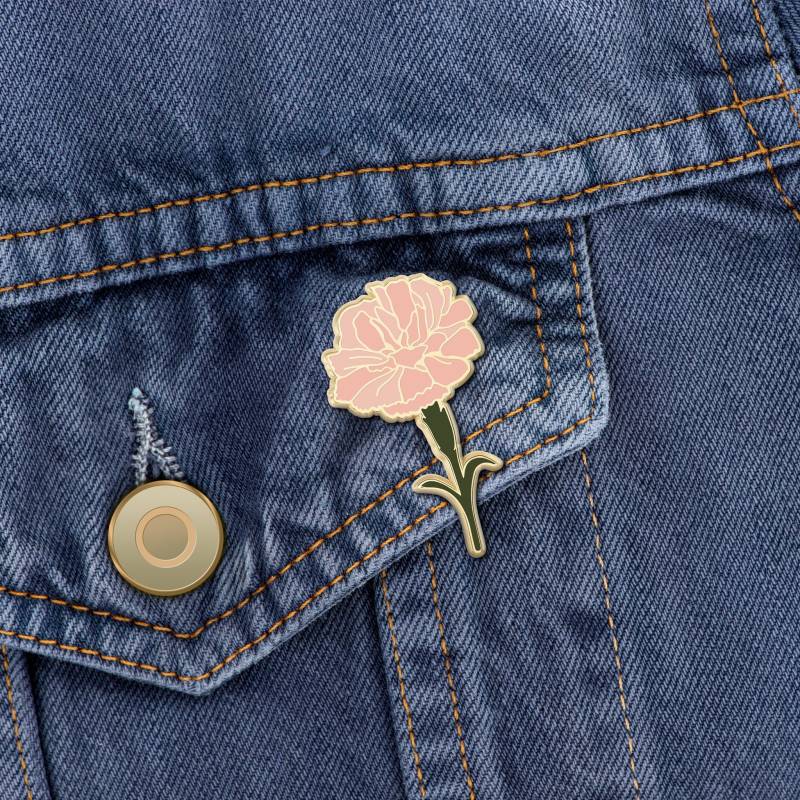 Blumen Liebhaber Geschenk Nelke Pin Januar Geburtsblume von PlantScouts
