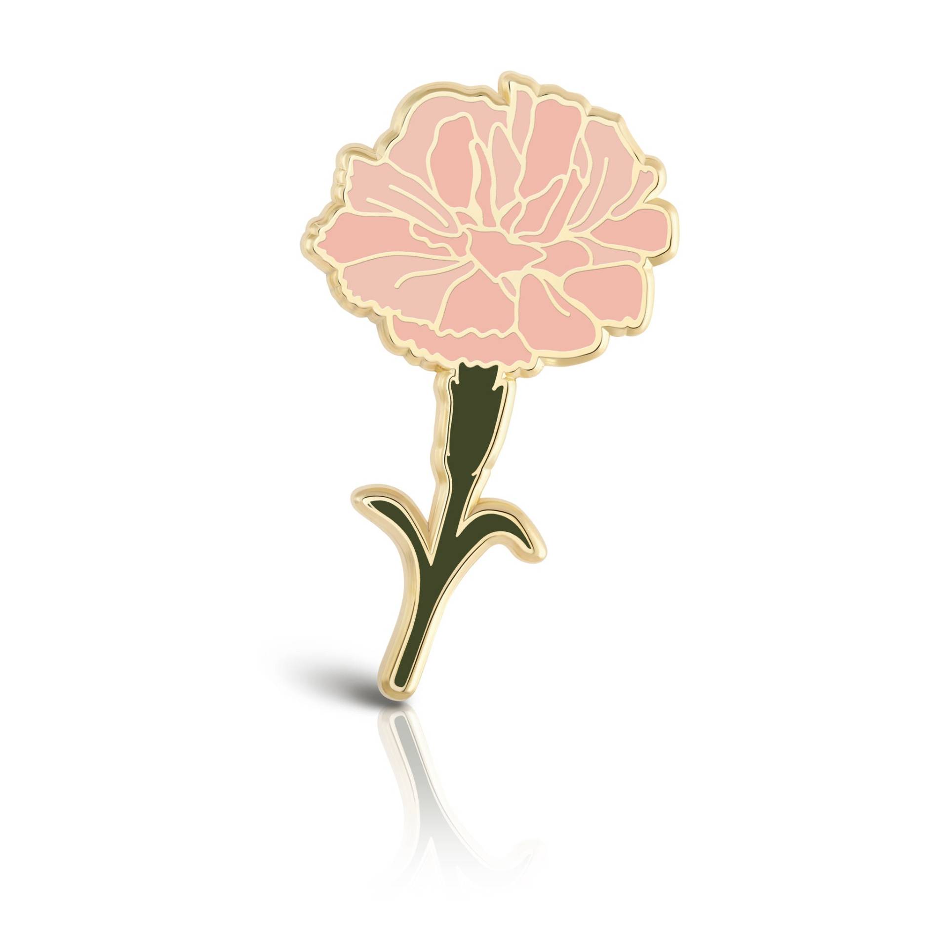 Januar Geburt Blume Nelke Anstecknadel Monat Geschenke Emaille Pin Floral Blumen-Liebhaber Geschenkideen von PlantScouts