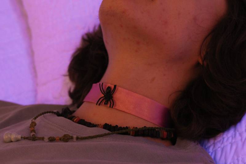 Rosa Spinne Halsband von PlantTranceBoutique