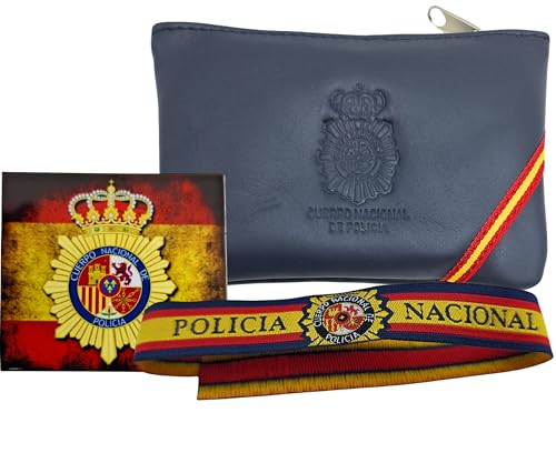 Geldbörse für Streitkräfte und Sicherheitskörperschaften des Staates oder der spanischen Armee, handgefertigt in Spanien. Das Set enthält Zubehör wie Schlüsselanhänger, Armband oder Magnet., braun von Planta Color