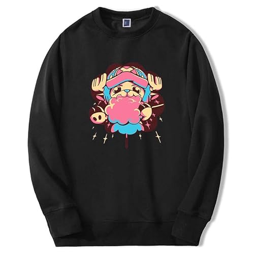 One Piece Sweatshirt Tony Tony Chopper Print Pullover Anime Graphic Fashion Top für Herren Damen von Plantain