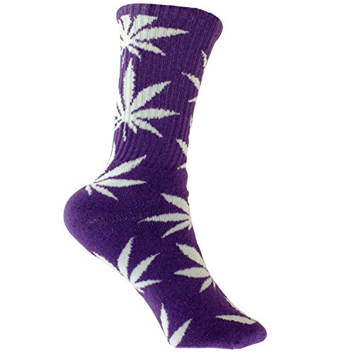 Plantlife Socken "Hanf" Socks in universeller Größe, Unisex (lila/weiss) von Plantlife Deutschland