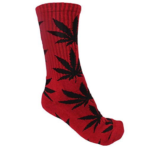 Plantlife Socken "Hanf" Socks in universeller Größe, Unisex (rot/schwarz) von Plantlife Deutschland