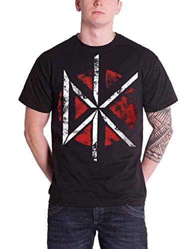 Dead Kennedys Distressed DK Logo Männer T-Shirt schwarz L 100% Baumwolle Band-Merch, Bands von Plastic Head