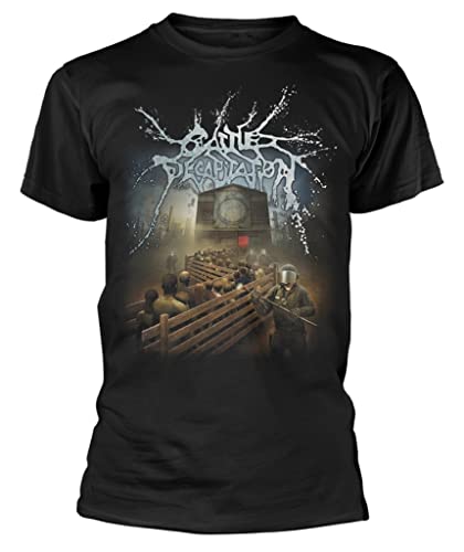 Plastic Head Cattle Decapitation 'The Harvest Floor' (Black) T-Shirt (Medium) von Plastic Head