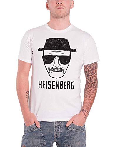 Plastic Head Herren Breaking Bad Heisenberg Sketch T-Shirt, Weiß (Blanc Blanc), S von Plastic Head