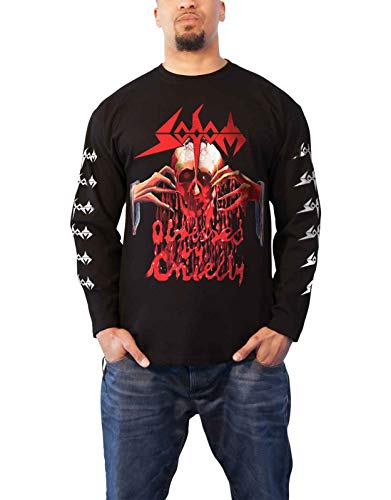 Sodom Obssesed by Cruelty Männer Langarmshirt schwarz XXL 100% Baumwolle Band-Merch, Bands von Plastic Head
