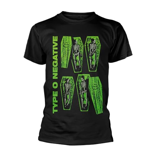 Type O Negative 'Coffin' T-Shirt, Schwarz, Mittel von Plastic Head