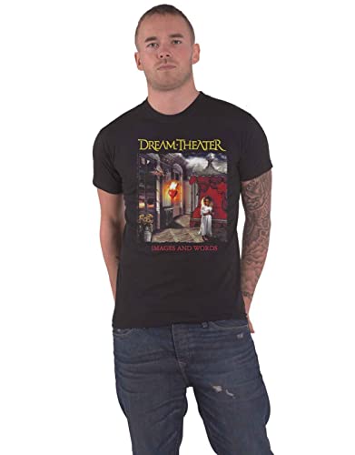 Dream Theater T Shirt Images and Words Band Logo Nue offiziell Herren Schwarz XL von Plastic Head