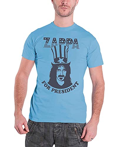 Frank Zappa Herren T-Shirt Gr. X-Large, Blau - Blau von Plastic Head