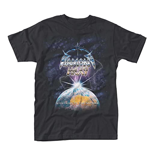 Plastic Head Herren Diamond Head Lightning T-Shirt, Schwarz (Black), XX-Large von Plastic Head