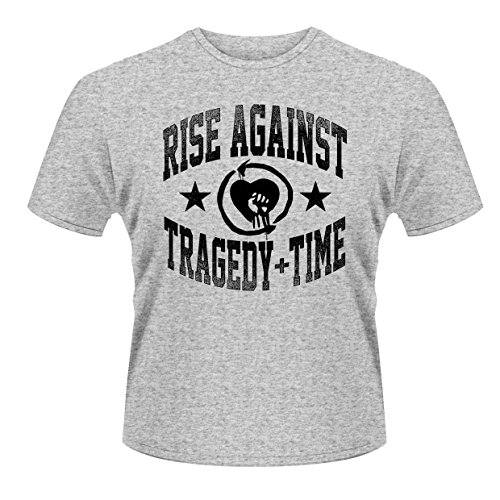 Plastic Head Herren Rise Against Tragedy Time T-Shirt, grau, XL von Plastic Head