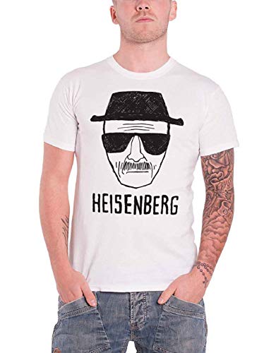 Plastic Head Herren Breaking Bad Heisenberg Sketch T-Shirt, Weiß (Blanc Blanc), XL von Plastic Head