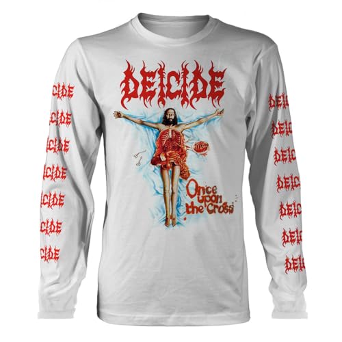 Plastichead Deicide 'Once Upon The Cross' (Weiß) Langarmshirt, weiß, XL von Plastic Head