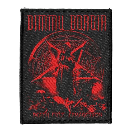 Plastichead Dimmu Borgir Death Cult Armageddon Rot Sew on Patch One Size von Plastichead