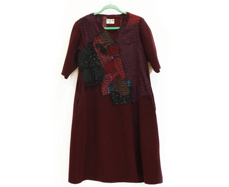 Wollkleid, Vinous Kiss Weinfarbenes Kleid, Warmes Kleid Wollkleid, Vinous Kiss Weinfarbenes Kleid, Warmes Kleid von Plat1e