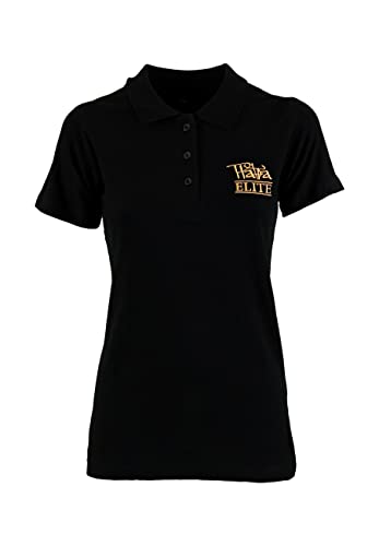 Platea Elite Poloshirt für Damen in Schwarz Gr. S von Platea