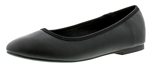 Platino Christina Damen Synthetisches Material Ballerinas Schuhe Schwarz - Schwarz, 41 von Platino