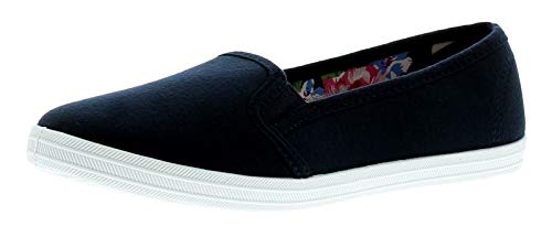 Platino Eleanor Damen Leinen Material Canvas Schuhe Navy - Marine, Marine, 39 von Platino