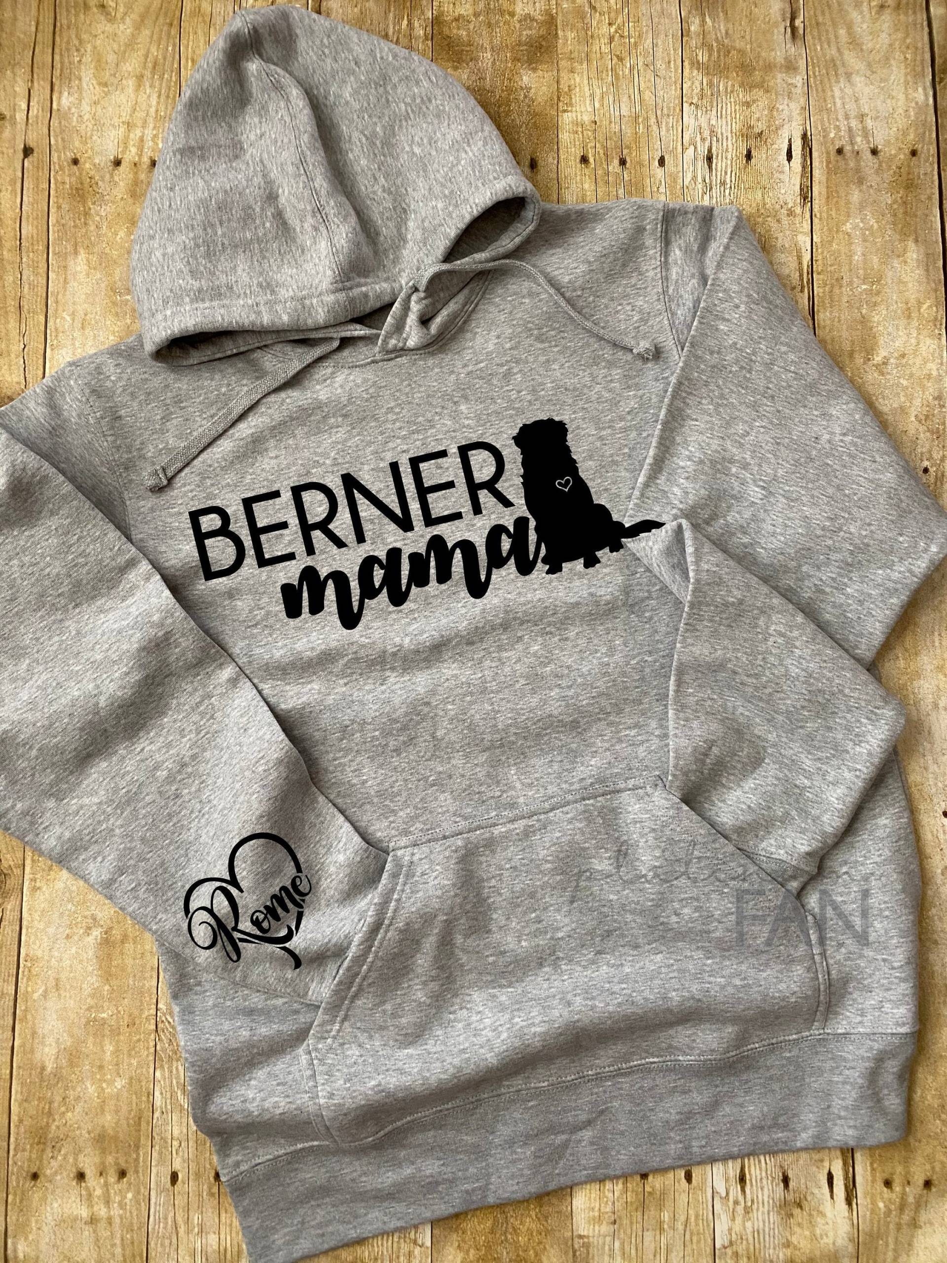 Berner Mama Kapuzen Sweatshirt, Personalisierte Hoodie, Sennenhund Sweatshirt von PlatinumFan