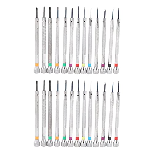 Plawee 0,6 mm-2,0 mm 26 Stücke Neue Uhrmacher Schraubendreher Set Uhr Gläser Flache Klinge Sortiment Schlitz Flach Schrauben Dreher Set, Juweliere Uhr Schrauben Dreher für Uhrmacher Plawee 0,6 mm-2,0 mm 26 Stücke Neue Uhrmacher Schraubendreher Set Uhr Gläser Flache Klinge Sortiment Schlitz Flach Schrauben Dreher Set, Juweliere Uhr Schrauben Dreher für Uhrmacher von Plawee