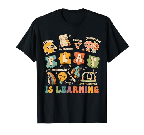 Retro Play is Learning Kindergarten Lehrer Team Lustige Frauen T-Shirt Retro Play is Learning Kindergarten Lehrer Team Lustige Frauen T-Shirt von Play Is Learning Kindergarten Art