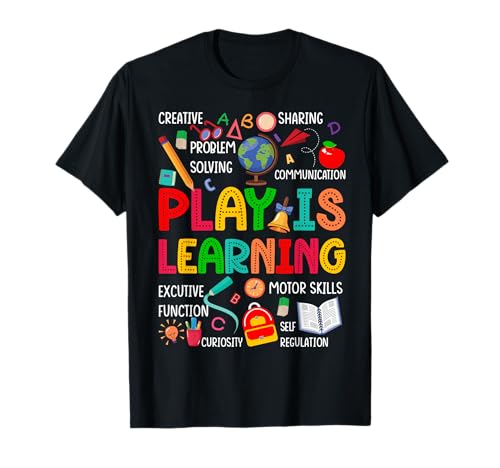 Retro Play is Learning Kindergarten Lehrer Team Frauen T-Shirt von Play Is Learning