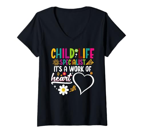 Damen CCLS-zertifizierter Spezialist für Kinderheilkunde im Gesundheitswesen für Herzarbeit T-Shirt mit V-Ausschnitt Damen CCLS-zertifizierter Spezialist für Kinderheilkunde im Gesundheitswesen für Herzarbeit T-Shirt mit V-Ausschnitt von Play Therapy Outfit For CCLS & Healthcare Worker