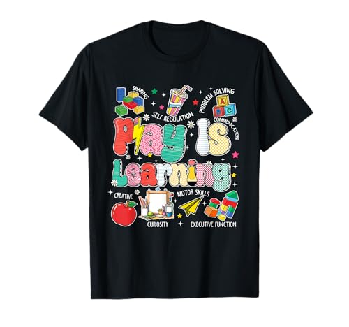 Vintage Play is Learning PreK Elementary Teacher Damen T-Shirt Vintage Play is Learning PreK Elementary Teacher Damen T-Shirt von Play is Learning Teacher First Day of School