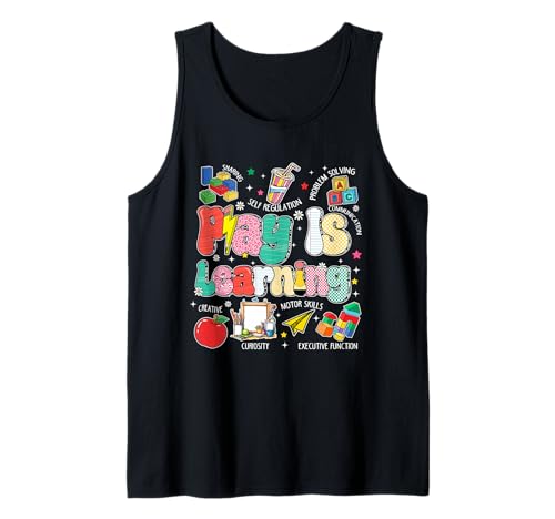 Vintage Play is Learning PreK Elementary Teacher Damen Tank Top Vintage Play is Learning PreK Elementary Teacher Damen Tank Top von Play is Learning Teacher First Day of School