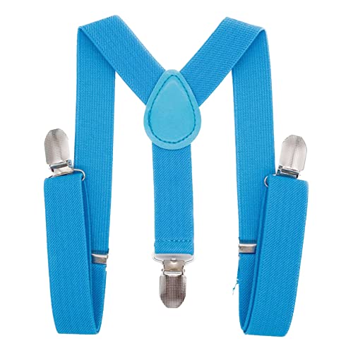 PlayCool Child Kids Suspenders - 1" Adjustable Y-Back Suspender for Boys & Girls - Blue von WannGe