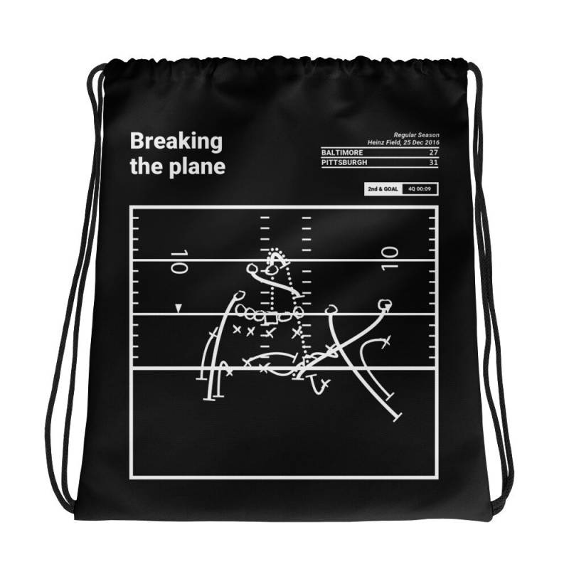 Greatest Steelers Plays Drawstring Bag Breaking The Plane | 2016 von PlaybookProducts