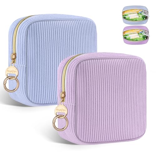 Tampon Aufbewahrung Binden Hygienebeutel für Damenbinden Aufbewahrungstasche Perioden Tasche mit Reißverschluss Organizer Stilleinlagen Damen Tampons BindenDamen Geschenke für Mädchen(Blau&Lila) Tampon Aufbewahrung Binden Hygienebeutel für Damenbinden Aufbewahrungstasche Perioden Tasche mit Reißverschluss Organizer Stilleinlagen Damen Tampons BindenDamen Geschenke für Mädchen(Blau&Lila) von Playexen