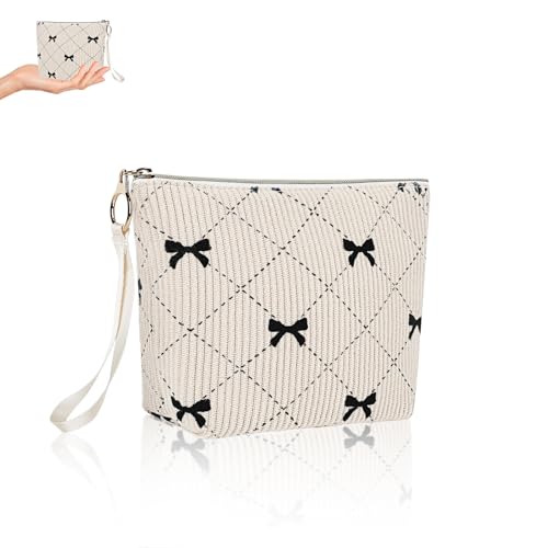 Tasche für Binden Tampon Perioden Aufbewahrung Hygienebeutel für Damenbinden Tampons Aufbewahrungstasche Menstruationstasche für Unterwegs Notfalltasche Schule Mädchen Geschenke 16 * 5,5 * 11cm Beige von Playexen