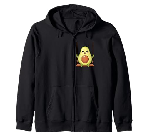 Niedliches Avocado-Cartoon-Design für Kinder Kapuzenjacke Niedliches Avocado-Cartoon-Design für Kinder Kapuzenjacke von Playful Avocado Veggie Kids Designs