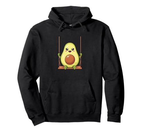 Niedliches Avocado-Cartoon-Design für Kinder Pullover Hoodie Niedliches Avocado-Cartoon-Design für Kinder Pullover Hoodie von Playful Avocado Veggie Kids Designs