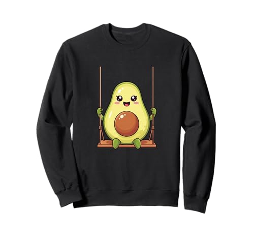 Niedliches Avocado-Cartoon-Design für Kinder Sweatshirt von Playful Avocado Veggie Kids Designs