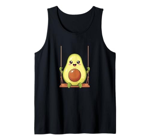 Niedliches Avocado-Cartoon-Design für Kinder Tank Top Niedliches Avocado-Cartoon-Design für Kinder Tank Top von Playful Avocado Veggie Kids Designs
