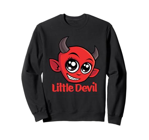 Entzückendes Design mit kleinen Teufels-Figuren für Kinder Sweatshirt von Playful Halloween Little Devil Cartoon Design
